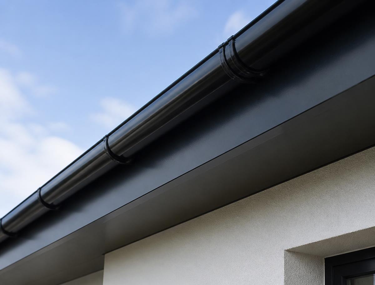 New guttering and fascia detail